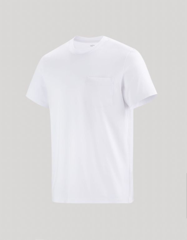 T-shirt col rond 100% coton - blanc