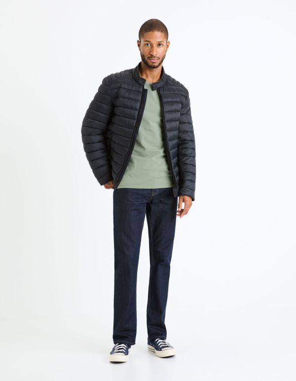 Doudoune biker - noir