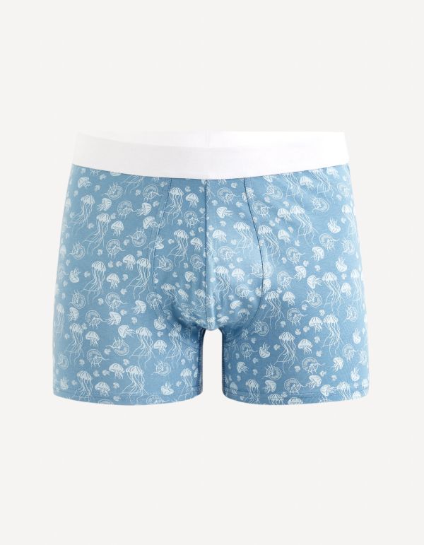 Boxer en coton stretch - bleu clair