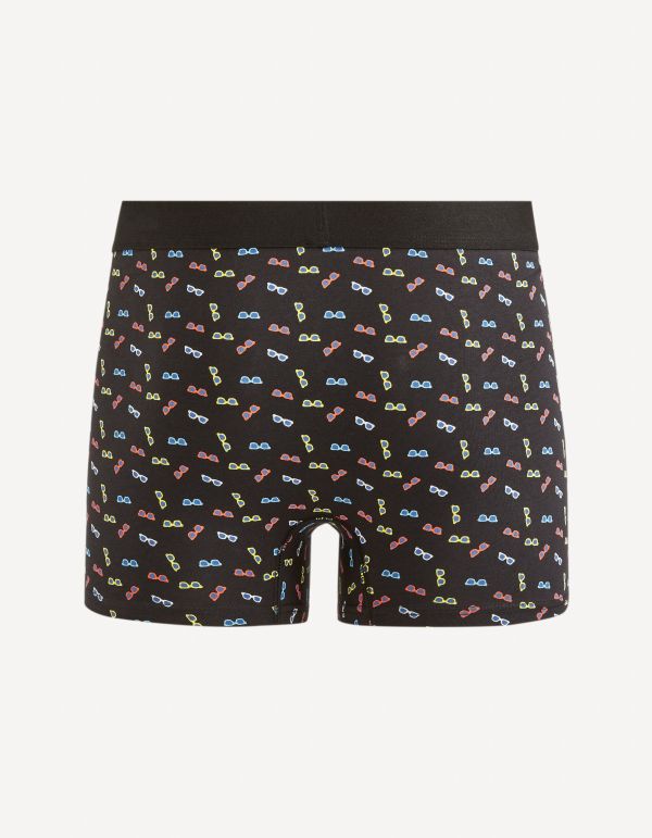 Boxer en coton stretch - noir