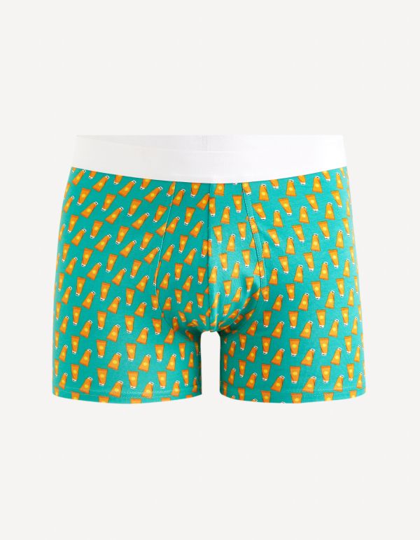 Boxer en coton stretch - vert