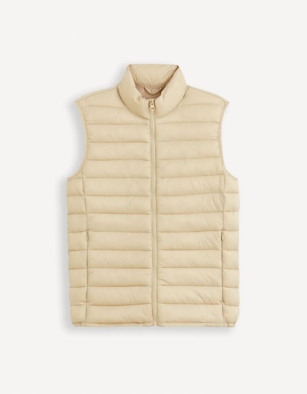 Doudoune light sans manche - écru