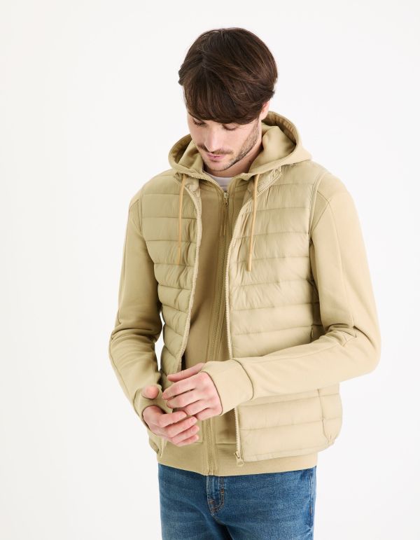 Doudoune light sans manche - écru