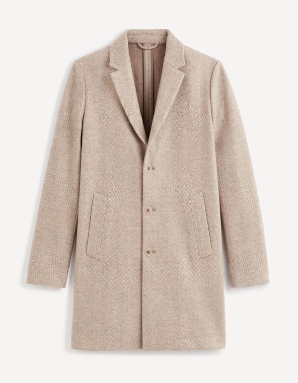 Manteau en maille - beige