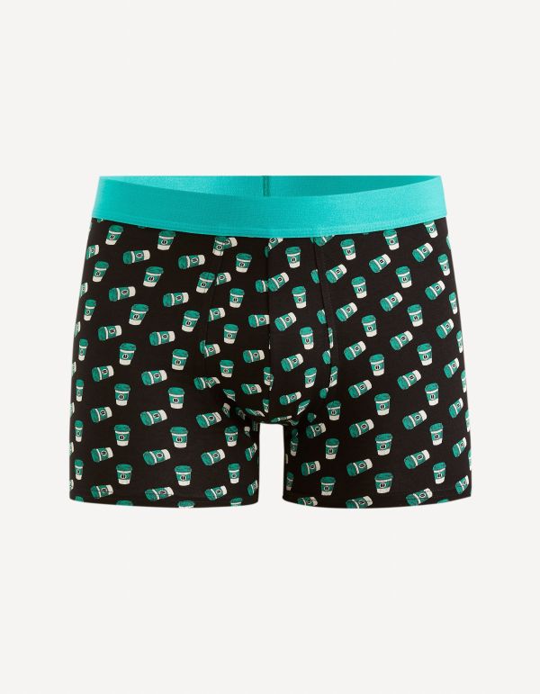 Boxer en coton stretch - noir