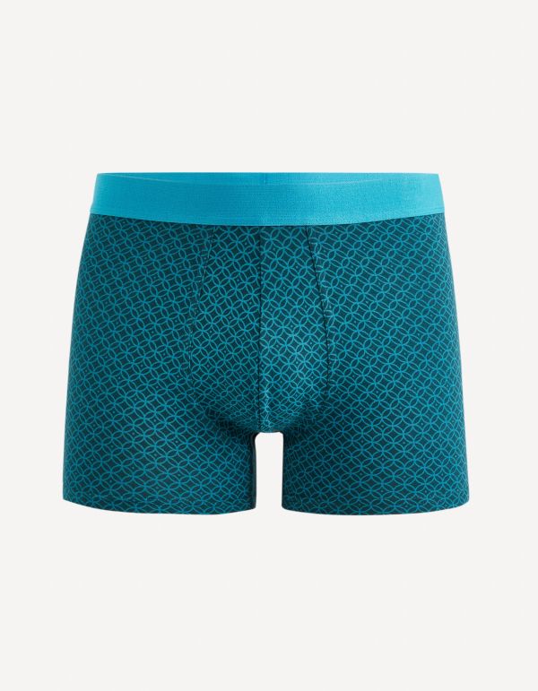 Boxer en coton stretch - bleu