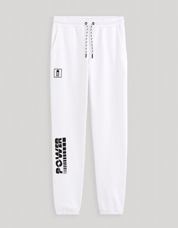 Jogging 100% coton - blanc