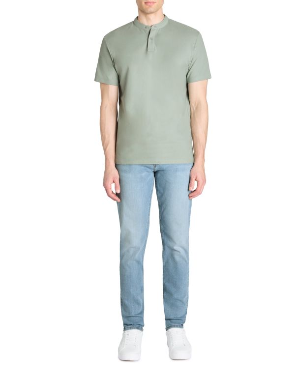 Jean slim 100% coton stretch c25 - bleu clair