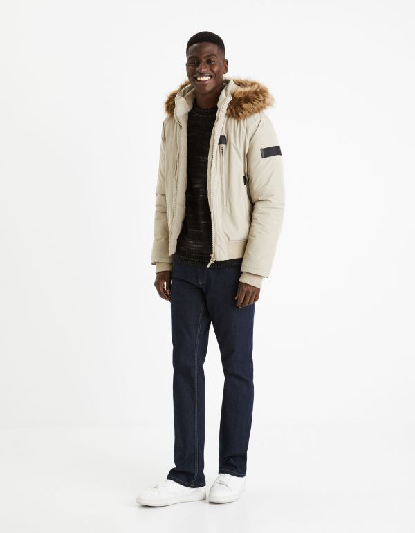 Doudoune à capuche - écru