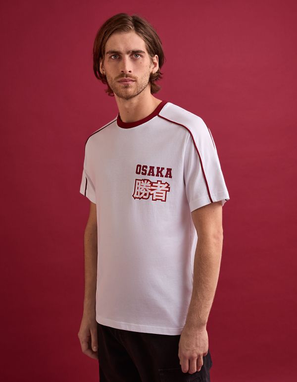 T-shirt col rond 100% coton - blanc