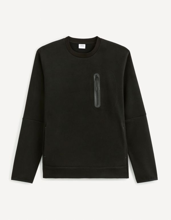 Sweat col rond - noir