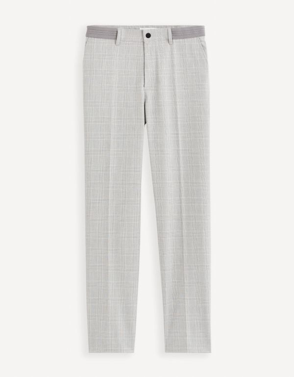 Pantalon 24h à carreaux - gris