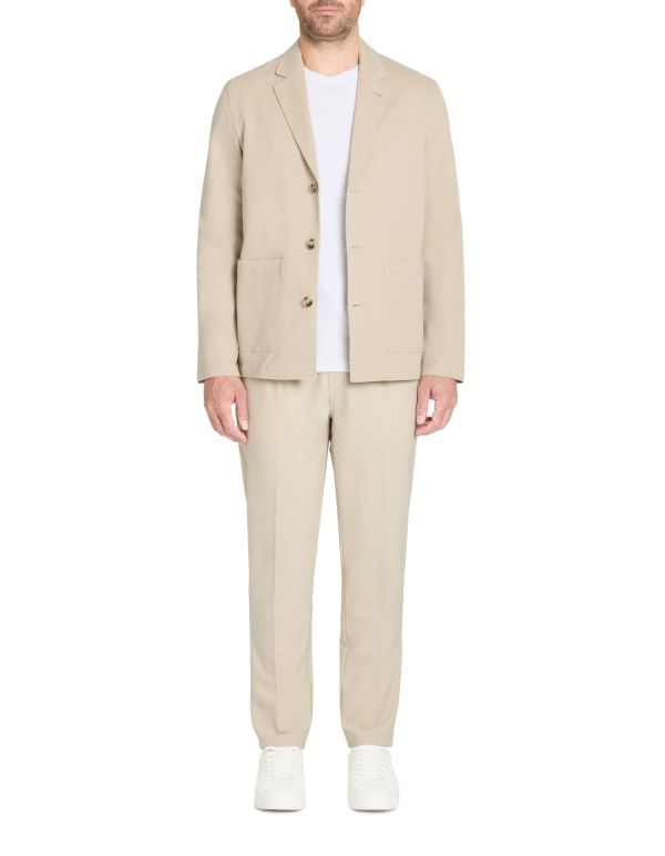Pantalon straight - beige