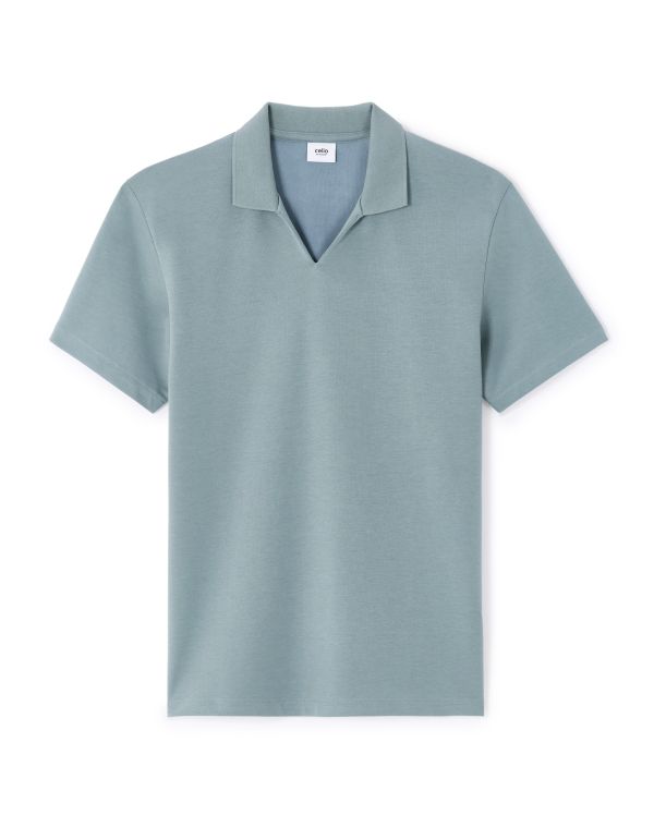 Polo regular coton mélangé - vert