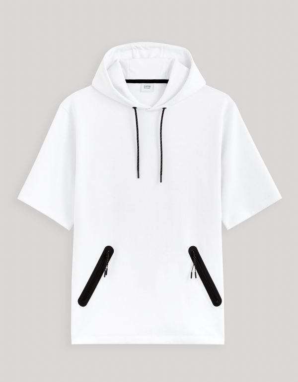 Sweat à capuche oversize - blanc