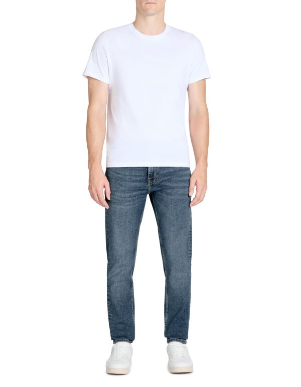 Jean slim coton stretch C15 3 longueurs - bleu