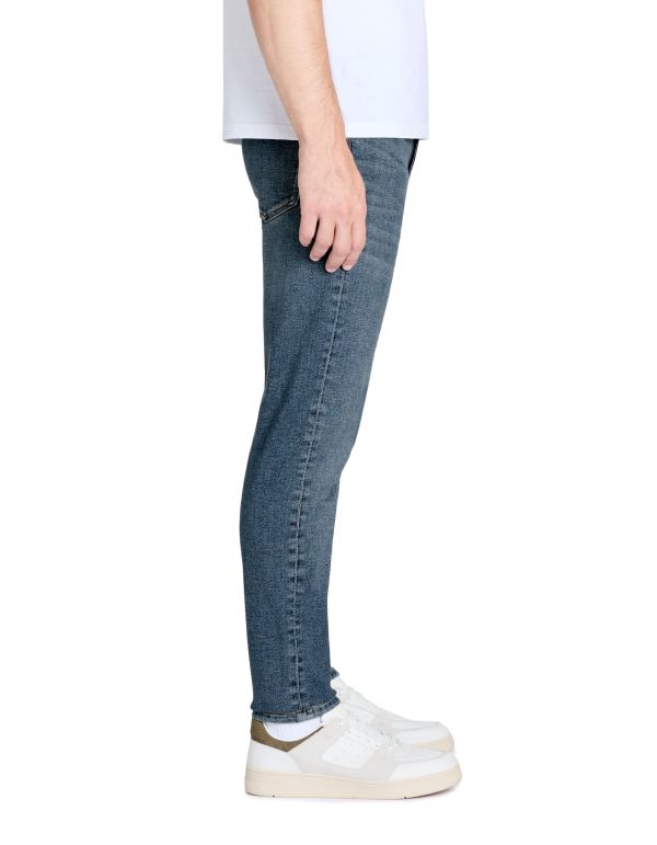 Jean slim coton stretch C15 3 longueurs - bleu
