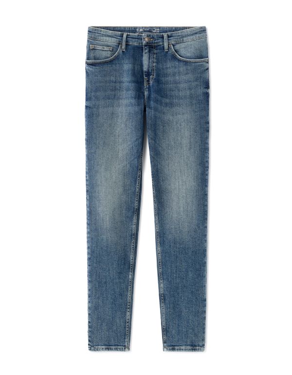 Jean C.25 slim coton stretch - 3 longueurs - double stone