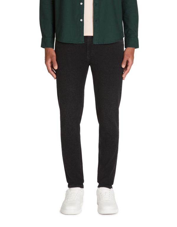 Jean slim coton stretch C15 3 longueurs - noir