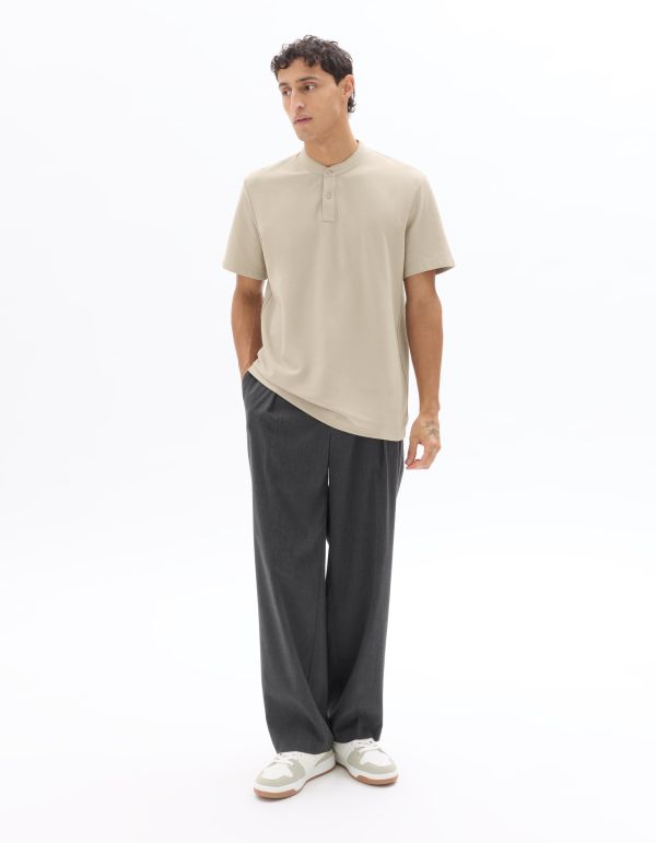 Polo piqué regular 100% coton - beige clair