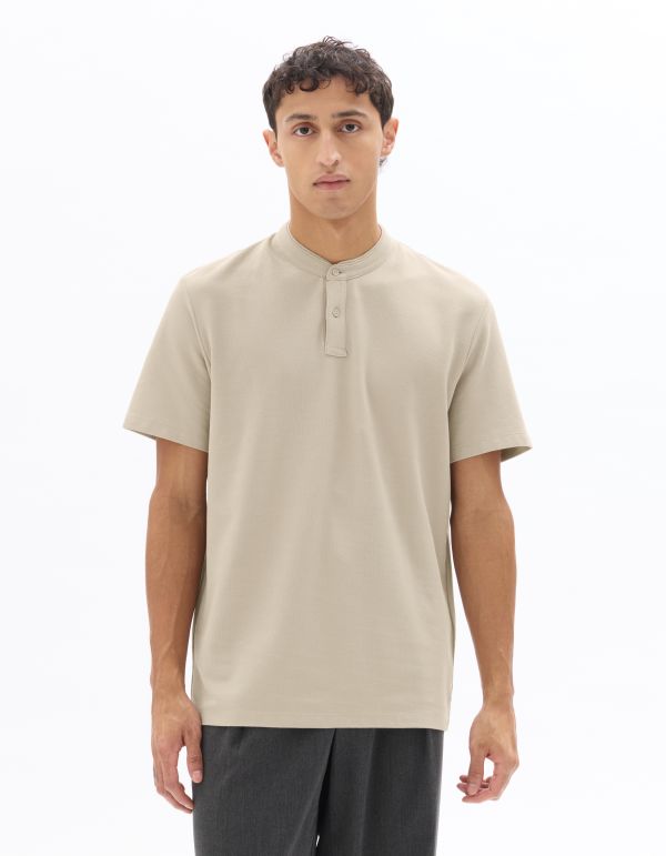 Polo piqué regular 100% coton - beige clair