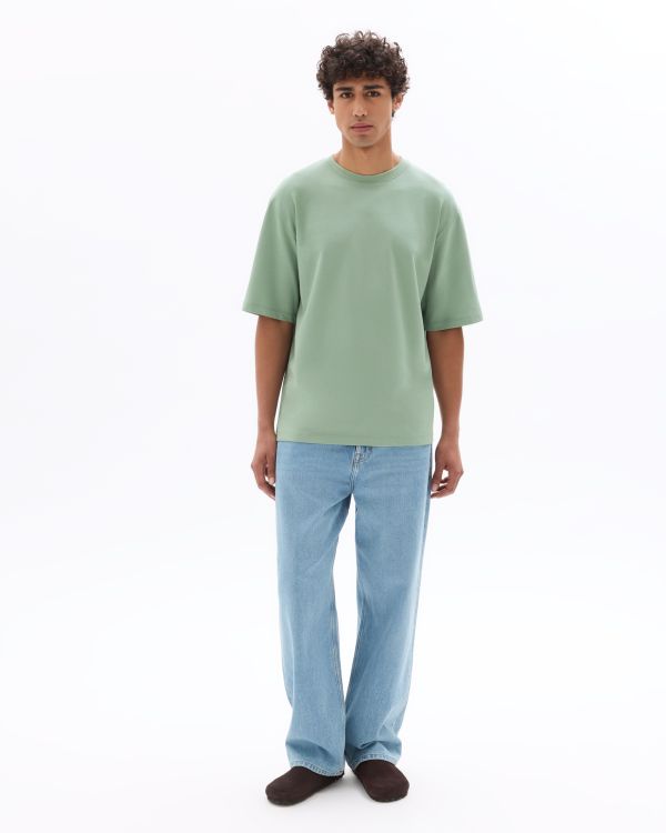 T.04 T-shirt oversize col rond - vert