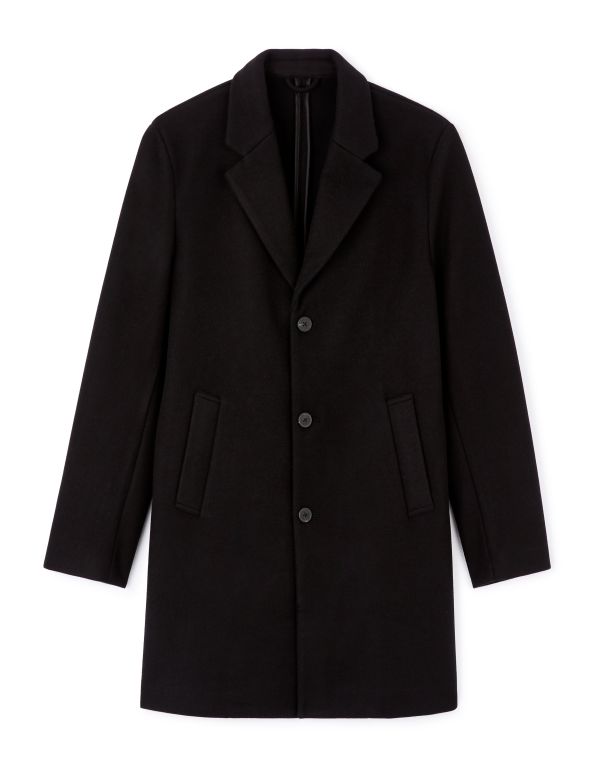 Manteau long non doublé - noir