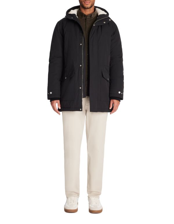 Parka grand froid à capuche - noir