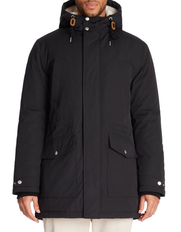 Parka grand froid à capuche - noir