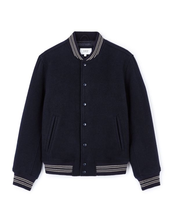 Blouson teddy - marine