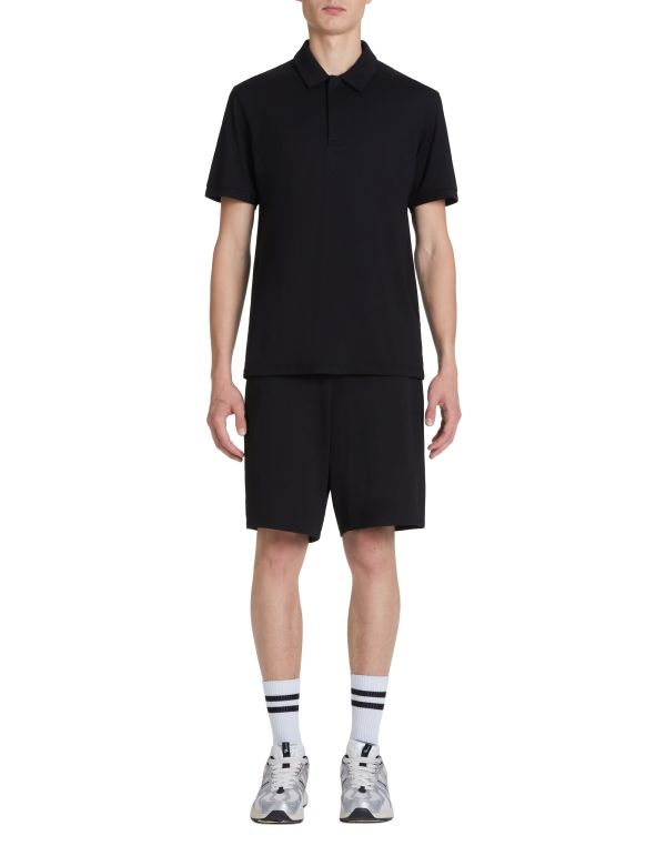 Polo piqué Coolmax - noir