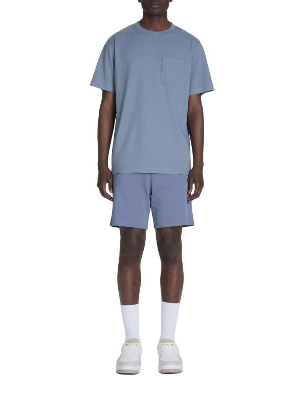 T-shirt col rond Coolmax - bleu