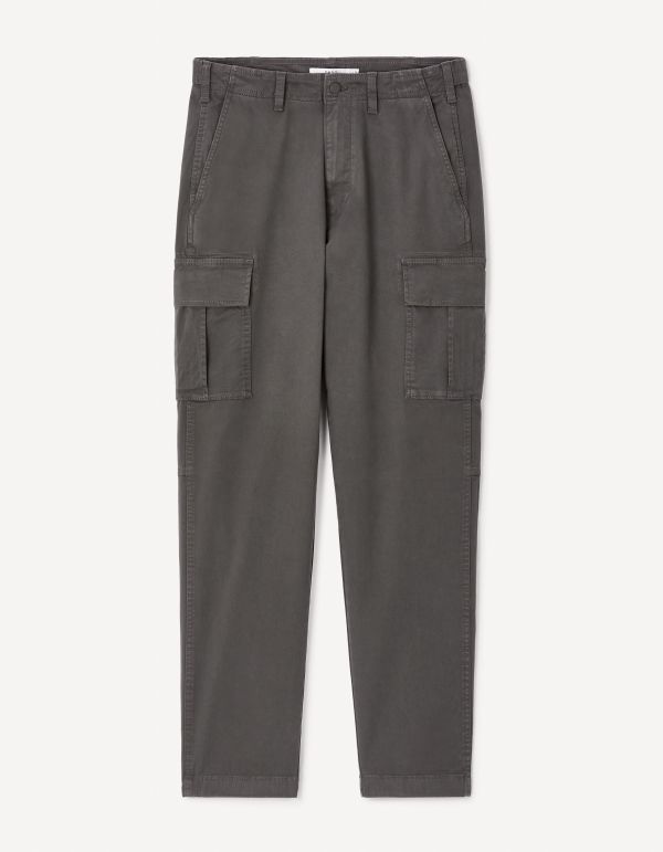 Pantalon cargo straight - gris