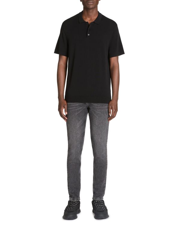 Polo jersey regular - noir