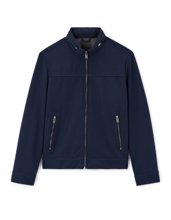 Blouson col montant - marine