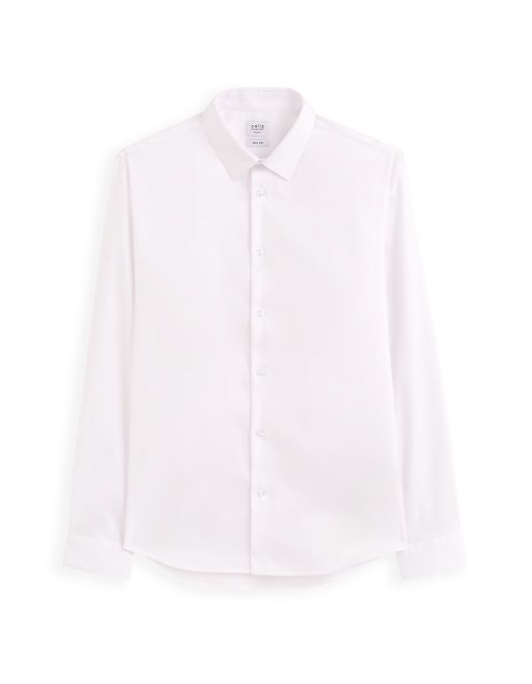 Chemise regular en oxford royal - blanc