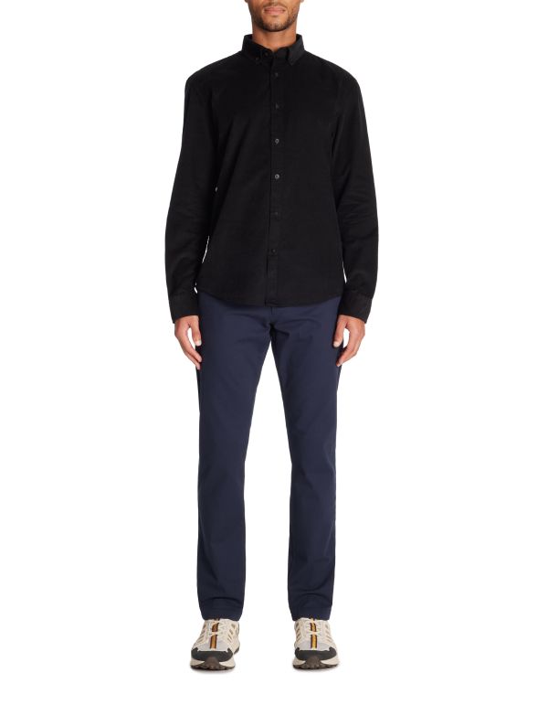 Chemise en velours - noir