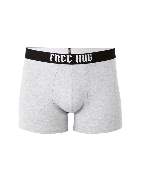 Caleçons boxer à motifs - gris