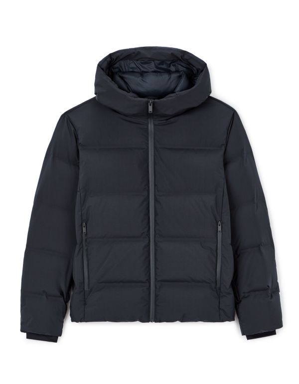 Doudoune en plume sans couture - marine