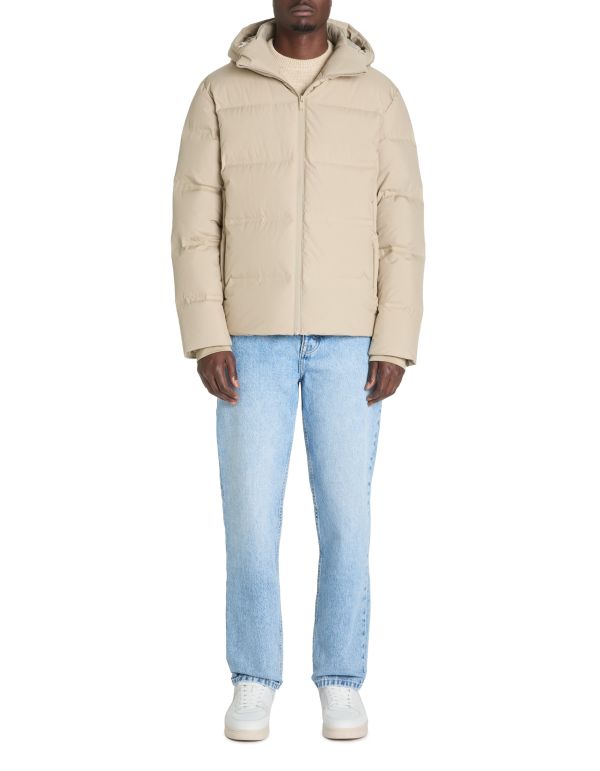 Doudoune en plume sans couture - beige