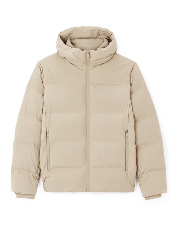 Doudoune en plume sans couture - beige