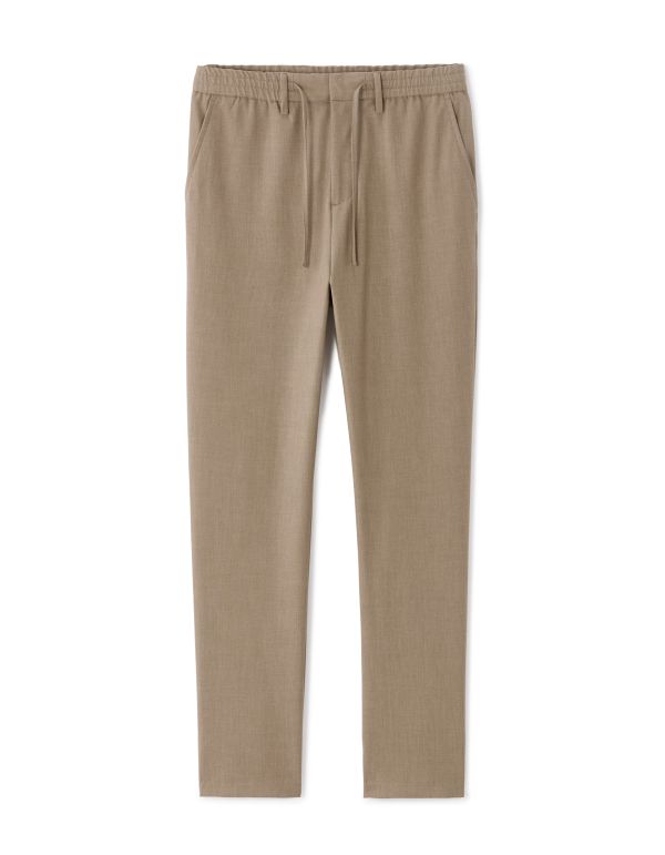 Pantalon 24H slim stretch - beige clair