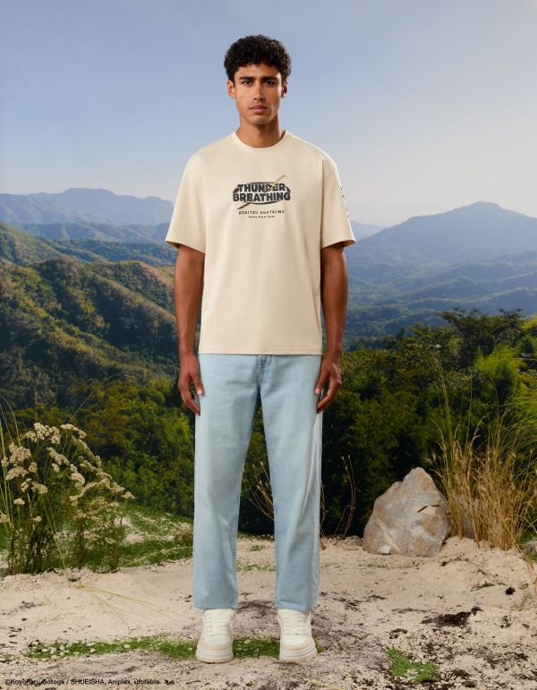 Demon Slayer - T-shirt beige