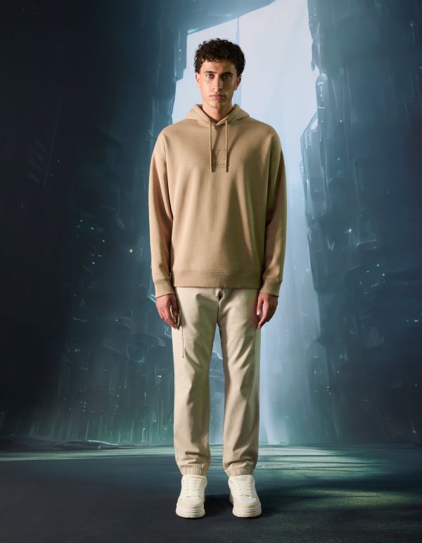 Arcane - Sweat à capuche beige