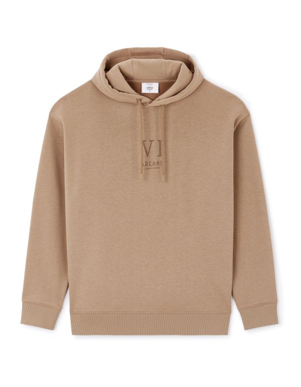 Arcane - Sweat à capuche beige