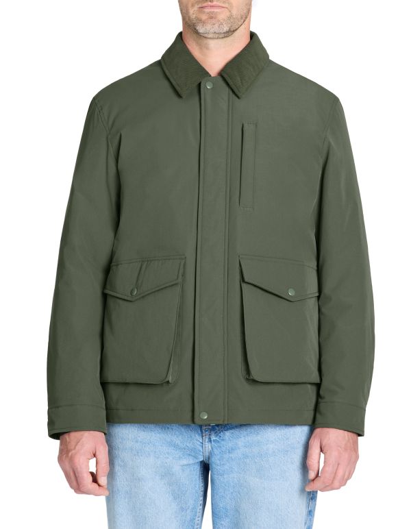 Parka col chemise - kaki