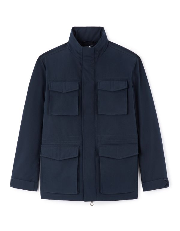 Parka col montant - marine