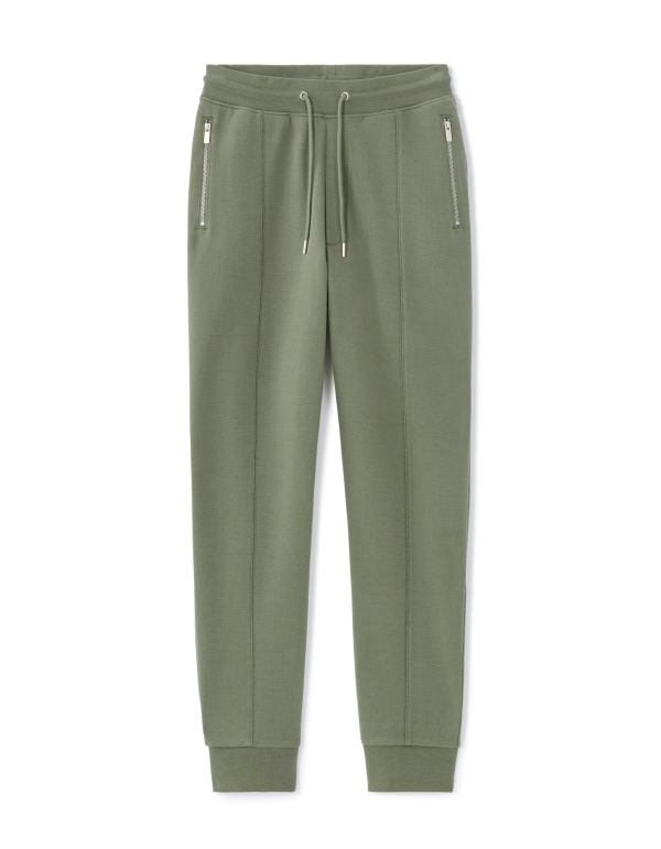 Pantalon de jogging regular maille piqué - vert