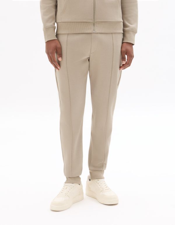 Pantalon de jogging regular maille piqué - gris