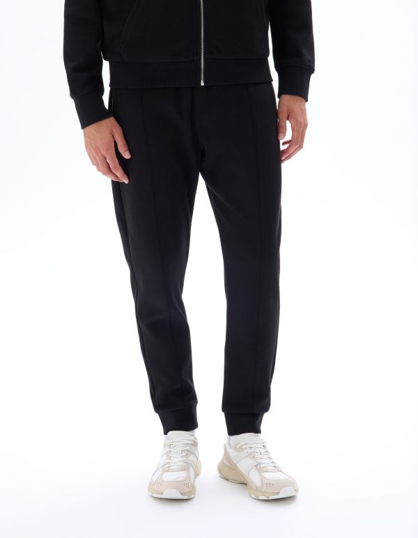 Pantalon de jogging regular maille piqué - noir